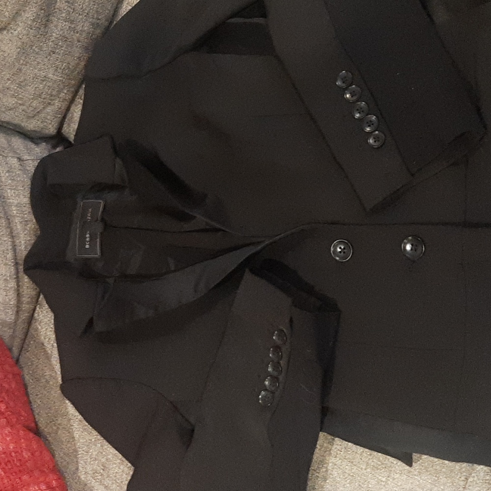 BCBGMaxAzria Classic Black Tuxedo Jumpsuit